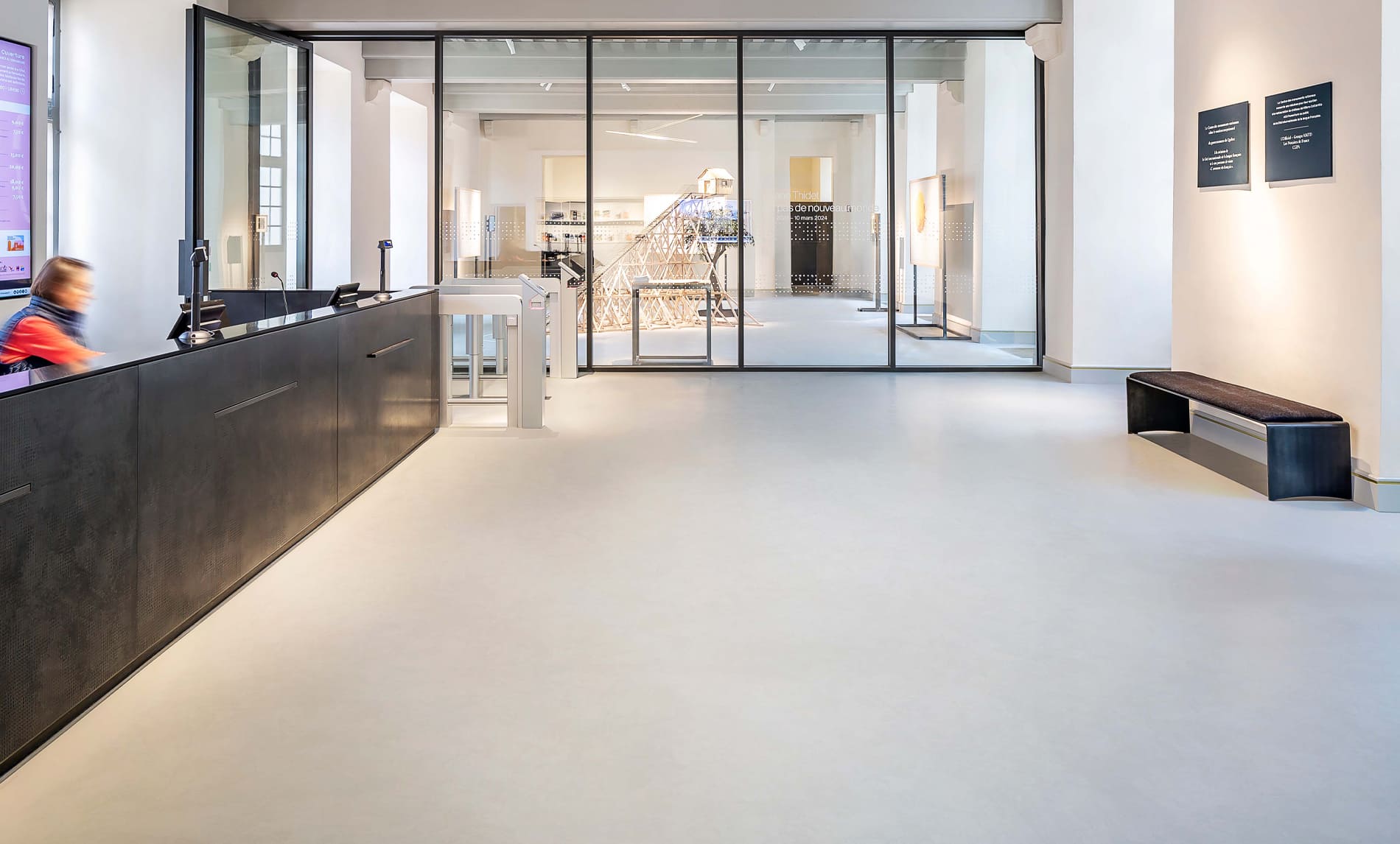 Microcement floor in a Sydney retail space