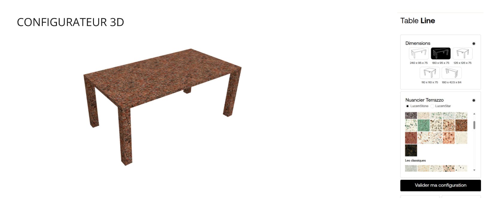 Configurateur Vasque