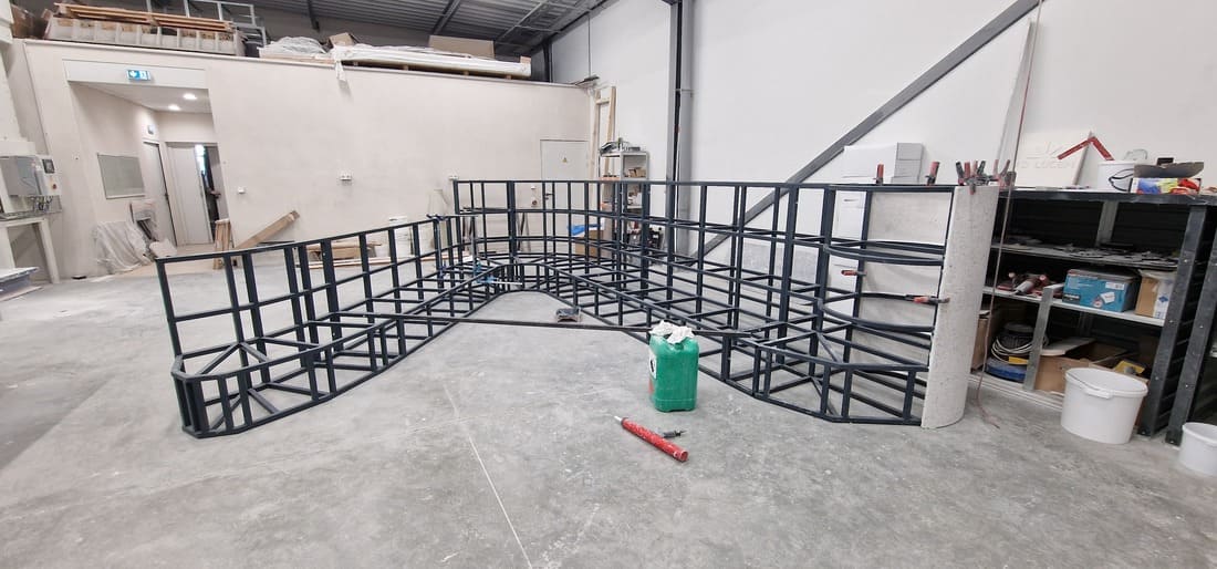 Structure métallique terrazzo