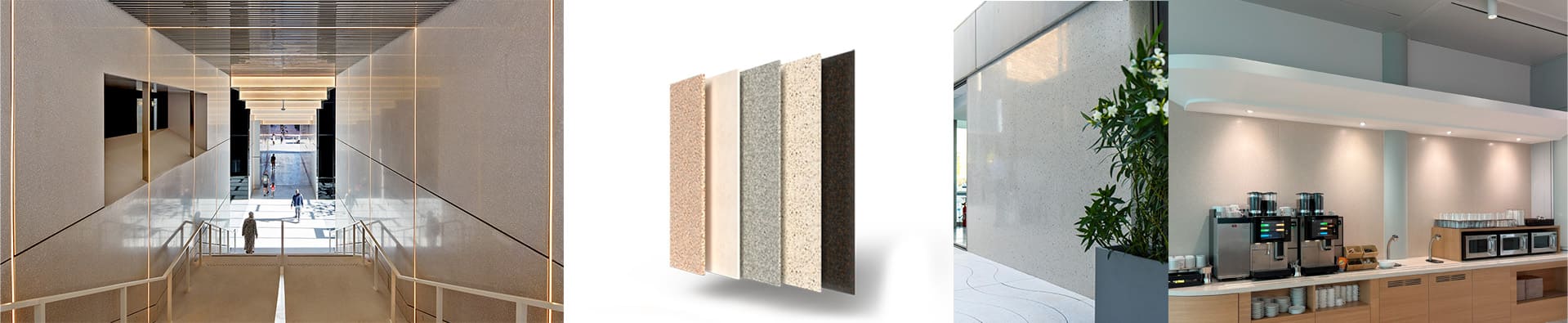 Plaques série en terrazzo pour murs et structures verticales