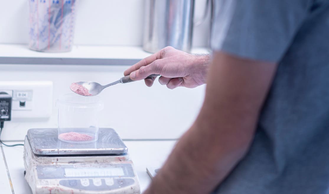 Formulation des matières minérales