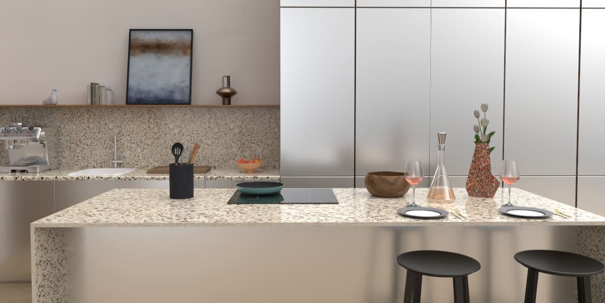 Plan de travail terrazzo cuisine