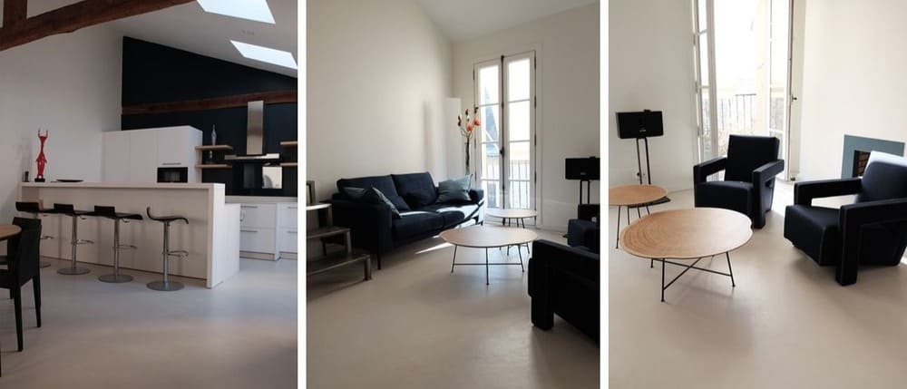 Projet habitation béton ciré