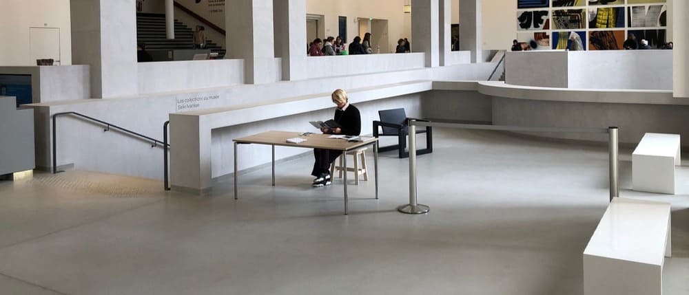 Projet public béton ciré