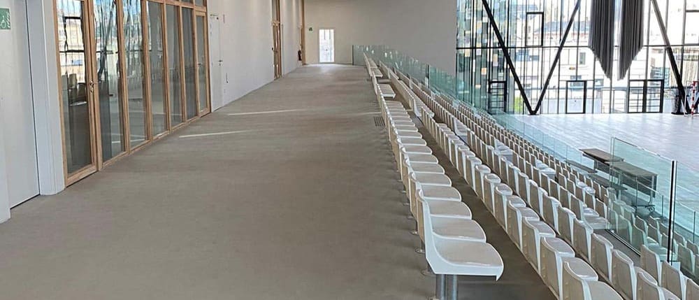 Projet public béton ciré