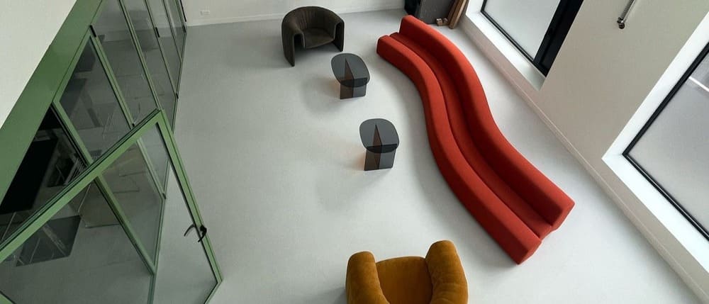 Projet siège bureaux béton ciré