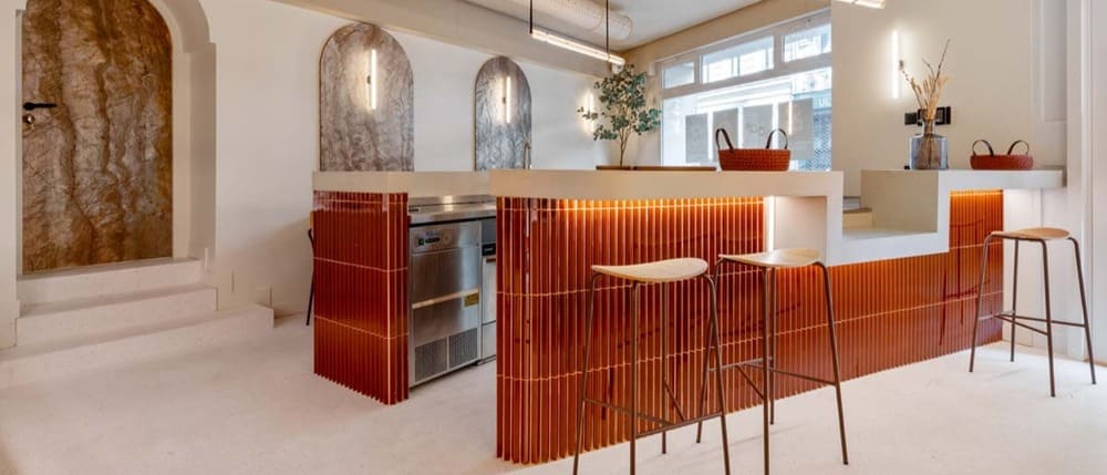 Projet siège bureaux terrazzo