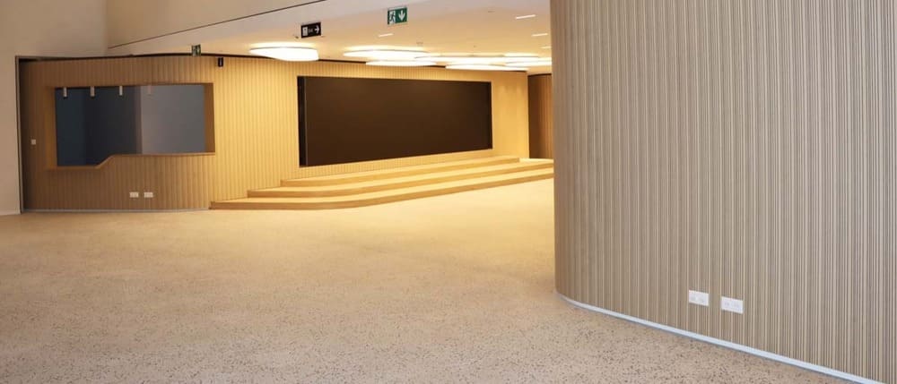 Projet siège bureaux terrazzo