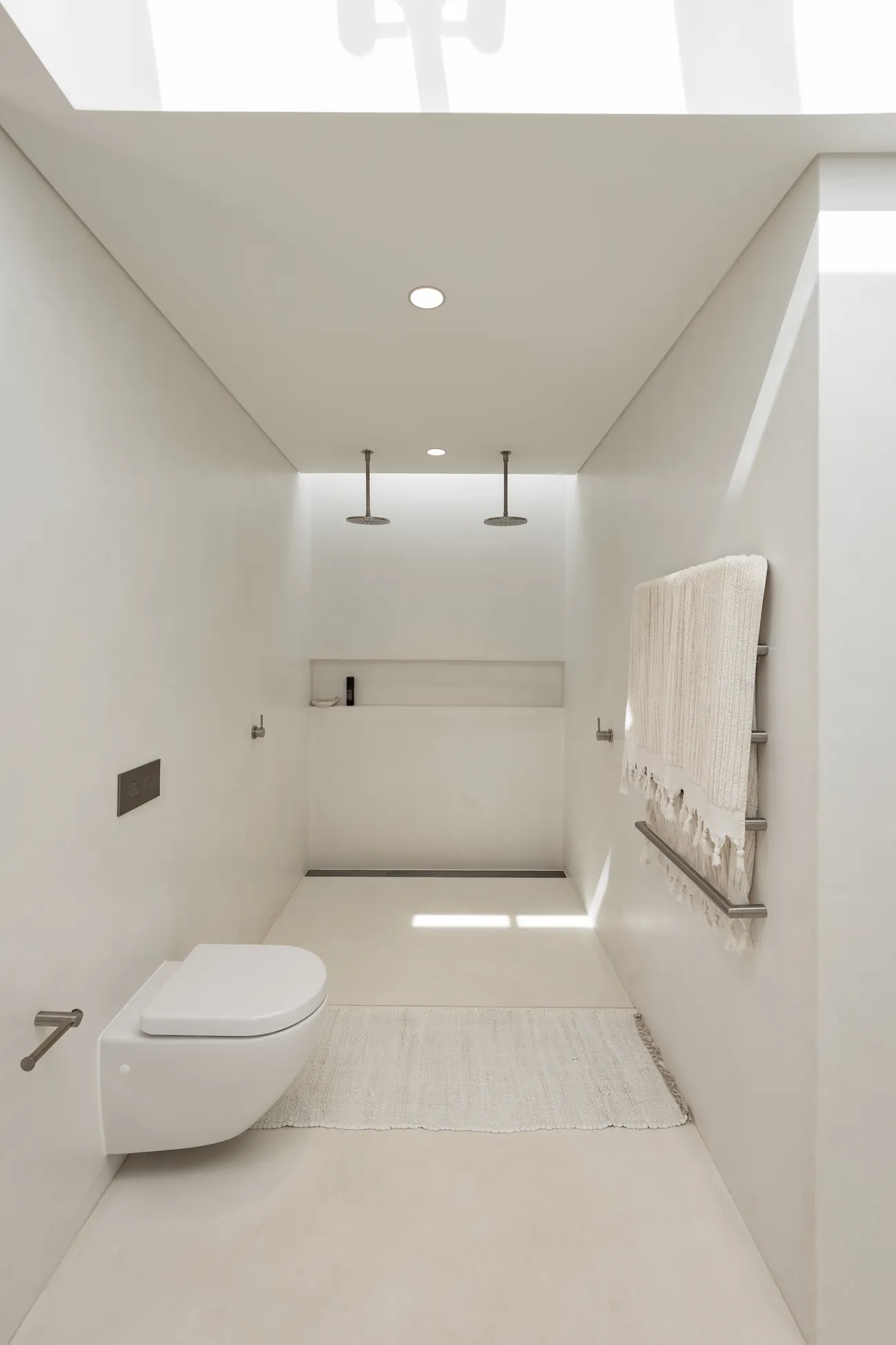 Salle de bain en béton ciré Craie 111